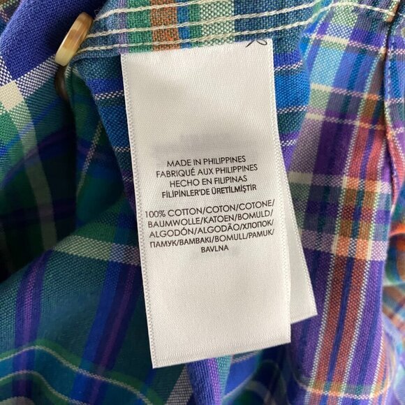 Polo Ralph Lauren Shirt Mens 3XB Cotton Plaid Pockets Long Sleeve‎ TP-2641 - Picture 8 of 11